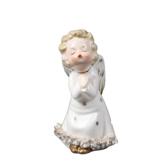 Other - Fine A QualityvWhite Gold Multi Fine Quality Japan 5" Angel Girl Kiss Figurine